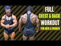 SAVAGE CHEST AND BACK WORKOUT - FULL WORKOUT WITH REPS AND SETS (MEN AND WOMEN)