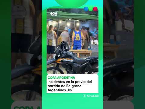 Incidentes en la previa entre Belgrano y Argentinos Juniors