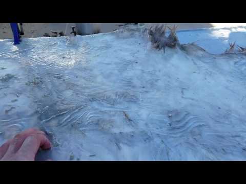 How to flesh a hide with out fleshing machine