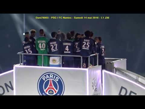 PSG / FC Nantes 14.05.2016 : 4-0 (L1 J38) 7/8 : Discours de Zlatan et remise du Trophée