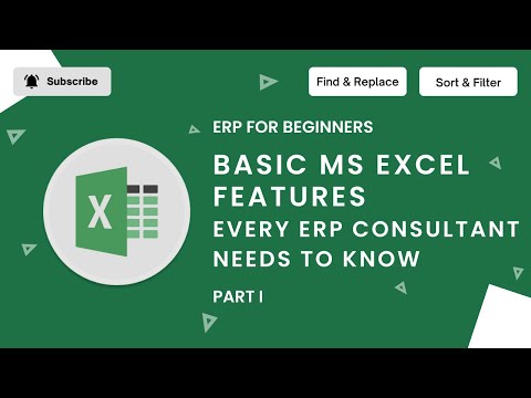 Basic EXCEL Features Every ERP Consultant NEEDS To Know | Part 1
