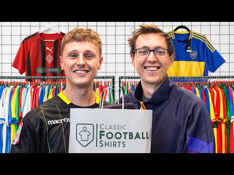 Ben Gibbs Goes Shopping For RETRO Football Shirts - Shirt Shopping 