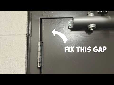 Fix a Metal Sagging Door in a High-rise Building