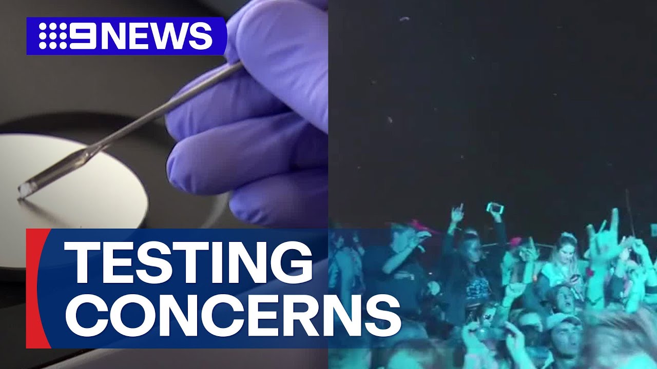 Festivalgoer overdoses on first day of pill testing trial in Victoria  | 9 News Australia