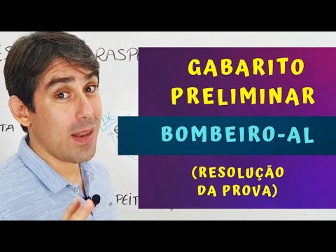 GABARITO PRELIMINAR DE PORTUGUÊS - Bombeiro-AL (RESOLUÇÃO DA PROVA)