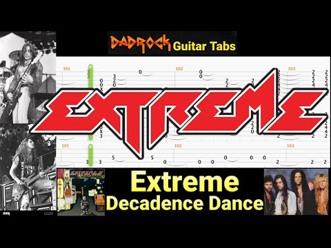 Decadence Dance - Extreme - Guitar + Bass TABS Lesson