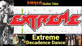 Decadence Dance - Extreme - Guitar + Bass TABS Lesson