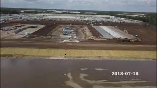 UPS JAXhub expansion timelapse (APR-JUL, 2018)