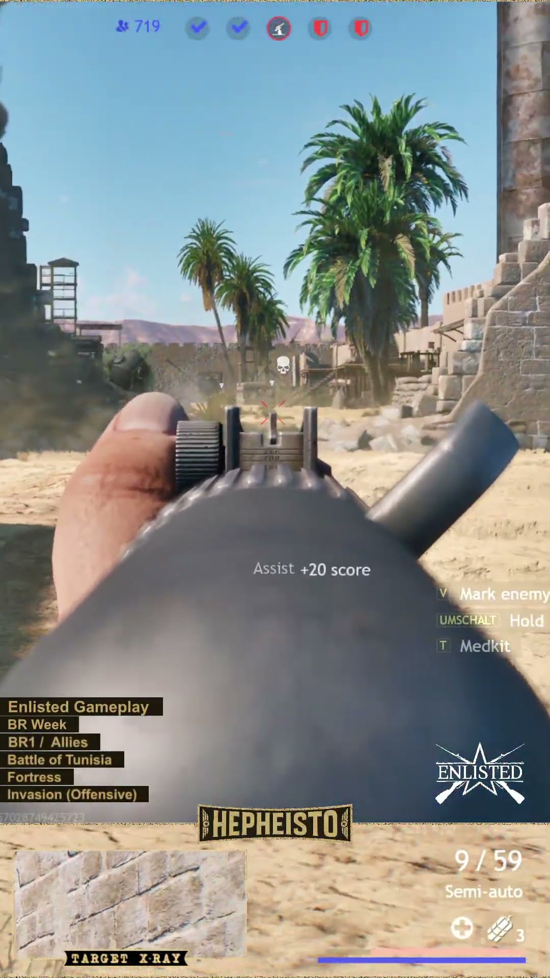 Engineer eliminates Plane Potez 633 with S&W Light Rifle from ground