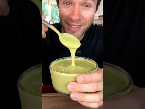 Creamy jalapeño sauce is SO good #hotsauce #recipe