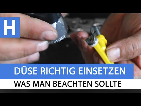 Airless Düse in Düsehalter richtig einsetzen - Was gilt es zu beachten?