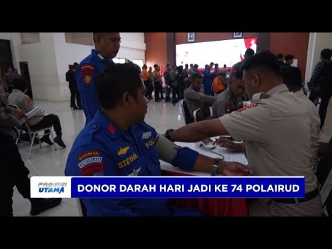 POLDA MALUT GELAR DONOR DARAH HARI JADI KE 74 POLAIRUD