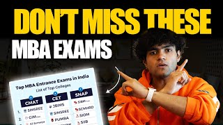 CAT VS XAT VS GMAT VS MHCET VS NMAT VS SNAP VS CMAT | Which Exams to attempt? | Top MBA Exams 2025