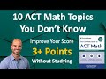 10 ACT Math Tips & Strategies GUARANTEED To Improve Your Score (without studying)