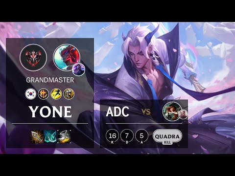 Yone ADC vs Miss Fortune - KR Grandmaster Patch 10.20