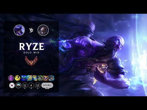 Ryze Mid vs Orianna - KR Grandmaster Patch 12.12