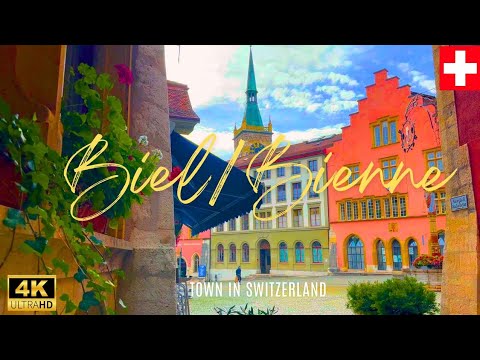 Biel/Bienne || Walk with Me in Old Town || 4K