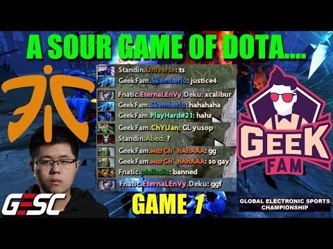 FNATIC vs GEEKFAM - GESC : JAKARTA 2018 - BO3 - SOUR GAME 1