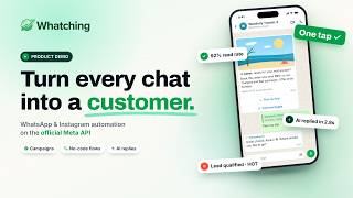 WhatsApp & Instagram AI Automation for Business | Whatching Platform Overview