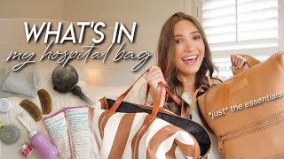 WHAT’S IN MY HOSPITAL BAG | what I packed for labor, delivery, & for baby *just the essentials* 2023