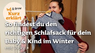 So findest du den richtigen Schlafsack für dein Baby im Herbst & Winter |nachhaltige Erstausstattung