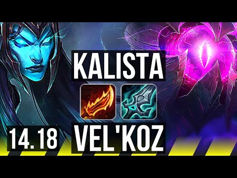 KALISTA & Lulu vs VEL'KOZ & Rell (ADC) | 7/1/3, Godlike | EUW Master | 14.18