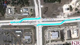 Continuous Flow Intersection Visualization at RM 1431 and Parmer Lane