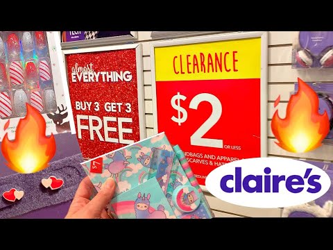 CLAIRE'S SHOP WITH ME *$2 WINTER CLEARANCE SALE + BUY 3, GET 3 FREE*