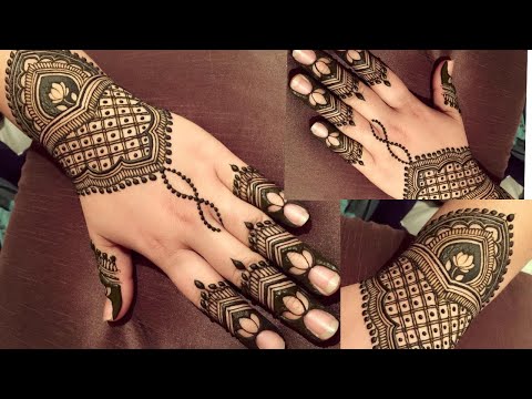 Easy Mehndi Design / Stylish And Latest Full Hand Mehndi Design / Simple Mehndi Design / Tehmina