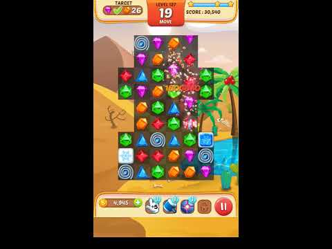 Jewel Match King Level 127 - Walkthrough ( No Booster )