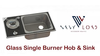 Navy Load Glass Hob and Sink for Campervan and Marine use NL.20014