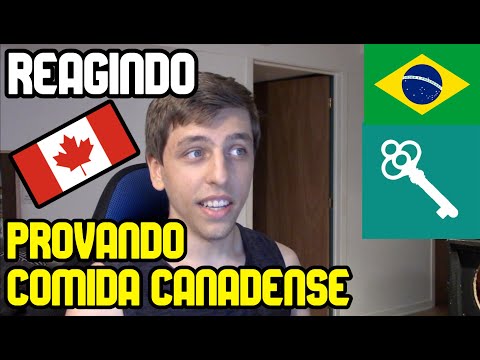 CANADENSE reage a BRASILEIROS reagindo a COMIDA CANADENSE