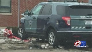 State police cruiser involved in Taunton crash