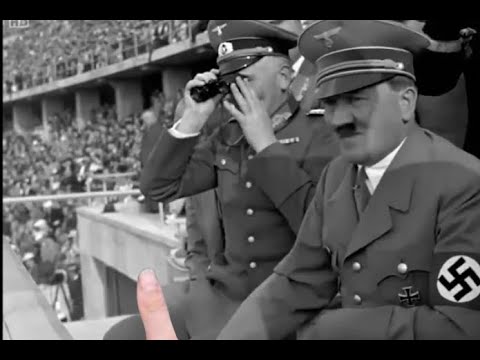 Hitler Rocking in his Chair at the Olympics