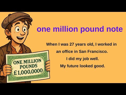 The Million Pound Bank Note ❤️Easy English Story for Beginners. Daily practice for English learners.