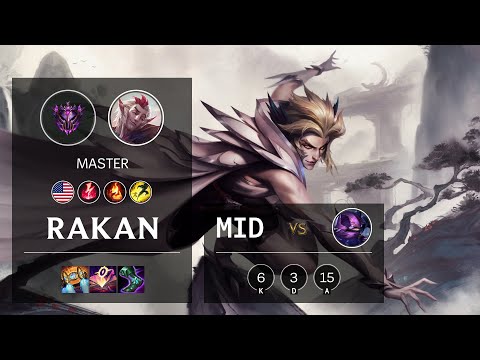 Rakan Mid vs Kennen - NA Master Patch 11.2