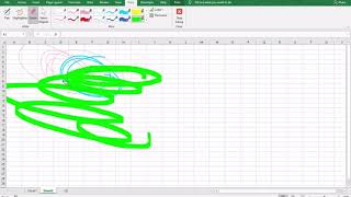 How to make a Drawing tab in Excel 2016 and 2019 - Custom Pen Tab for Microsoft Excel