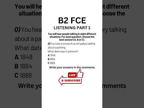 B2 First (FCE) Listening Practice Test 2024 - Part 1 #b2firstlisteningtests #learningenglish #fce