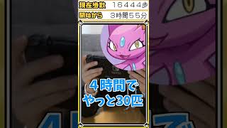 【ポケモン】色違い出るまで孵化歩数を実際に歩いてみる！　#shorts