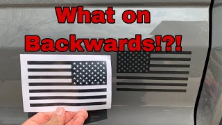 American flag on backwards?!?