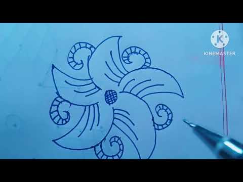 UniqueFloralRangoli in4Minutes|Step-by-StepDesign FestivalsLatestRangoliArt2025|SimpleFlower Design