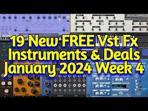 19 Best New FREE VST Plugins, Vst Instruments, Sample Packs & New Year Deals - JANUARY 2024 Week 4