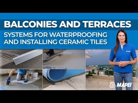 Waterproofing and installing tiles | Balconies, terraces | Mapei & Profilpas