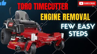 HOW TO REMOVE LAWN MOWER ENGINE on Zero Turn or Riding Mower
