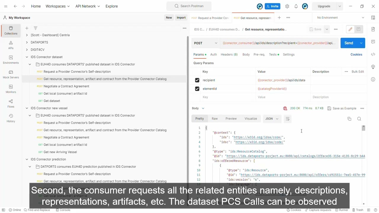 Data exchange demonstration
