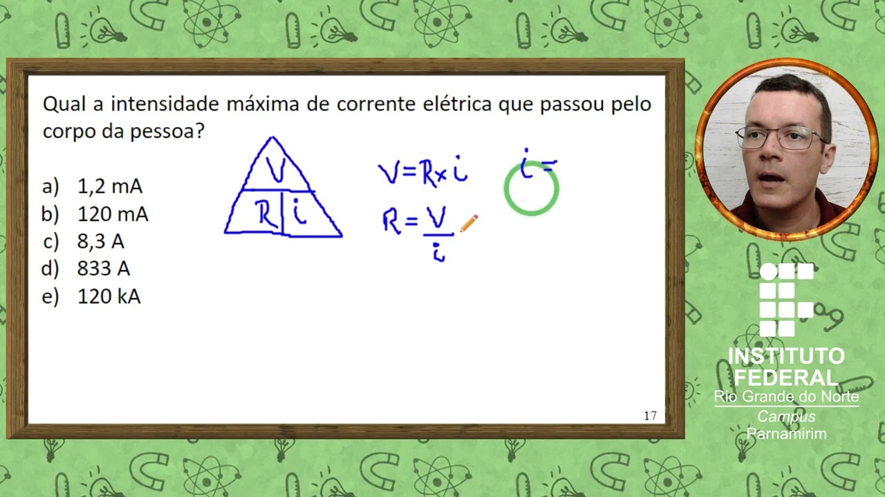 Como CALCULAR a INTENSIDADE máxima de CORRENTE elétrica