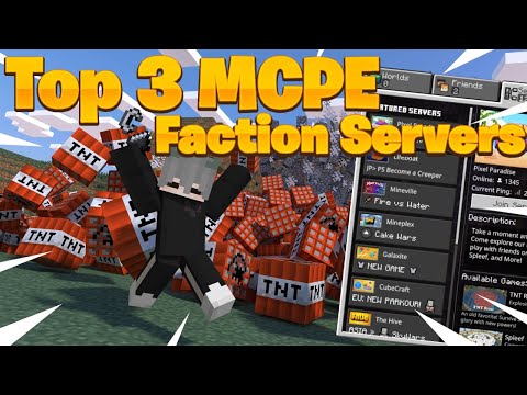 Top 3 MCPE Faction Servers for 2022!  (Pocket Edition, Xbox, Windows 10, PS4) Minecraft Bedrock