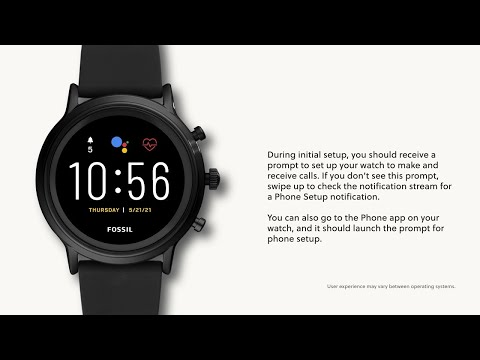 Fossil Gen 5 Smart watch Carlyle HR Smoke Stainless Steel FTW4024 #connection #connect