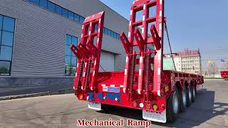 New Tank 4 Axles 13.8 Meters Lobbed Trailer With Extension Device low bed semi-trailer | Image 4 - Autoline