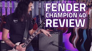 Video thumbnail for Fender Champion 40 Guitar Amplifier Combo - Demo Review by PMTVUK